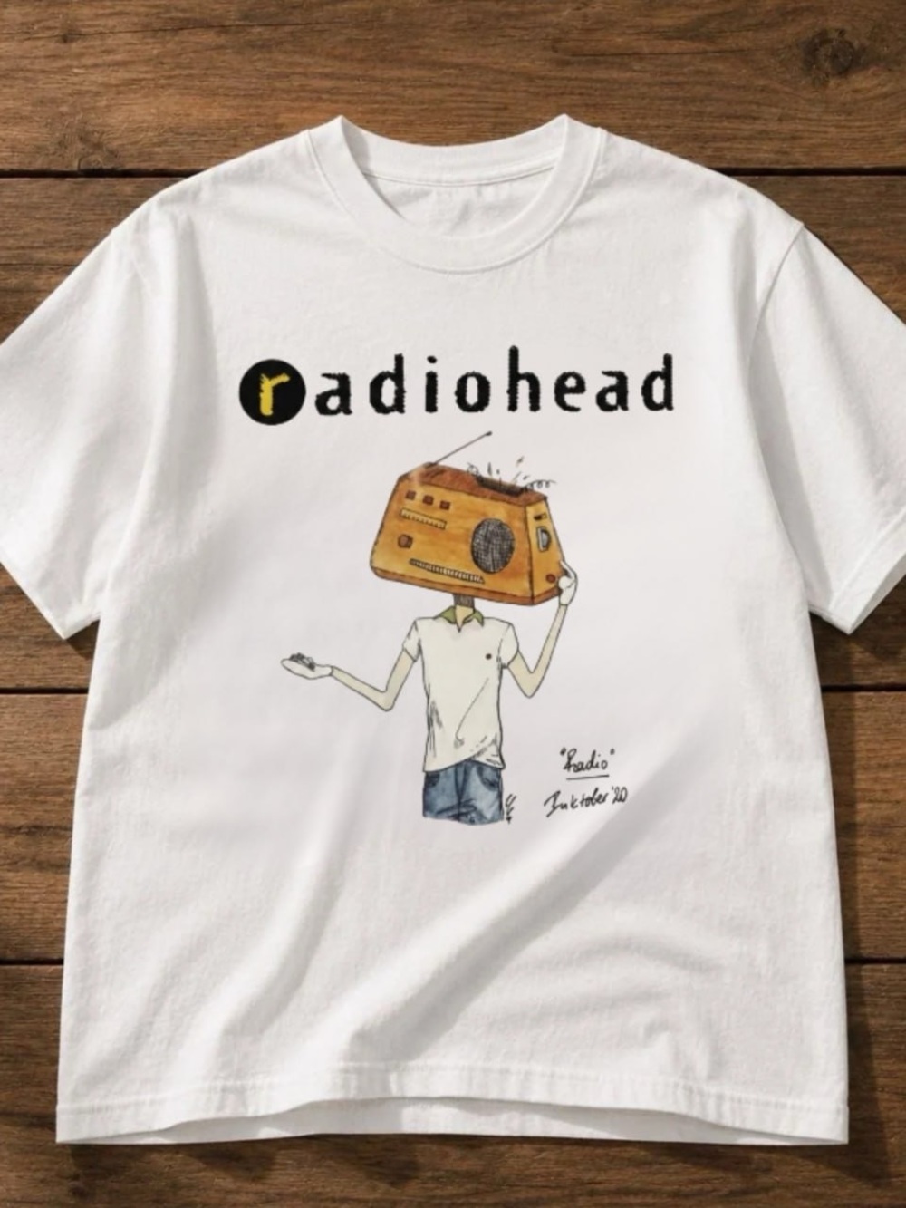 Radiohead Graphic Tee, Radio Head Illustration Shirt